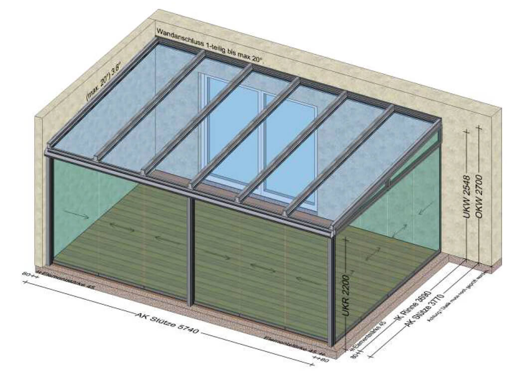 Sommergarten 6 x 4 Meter - Preis